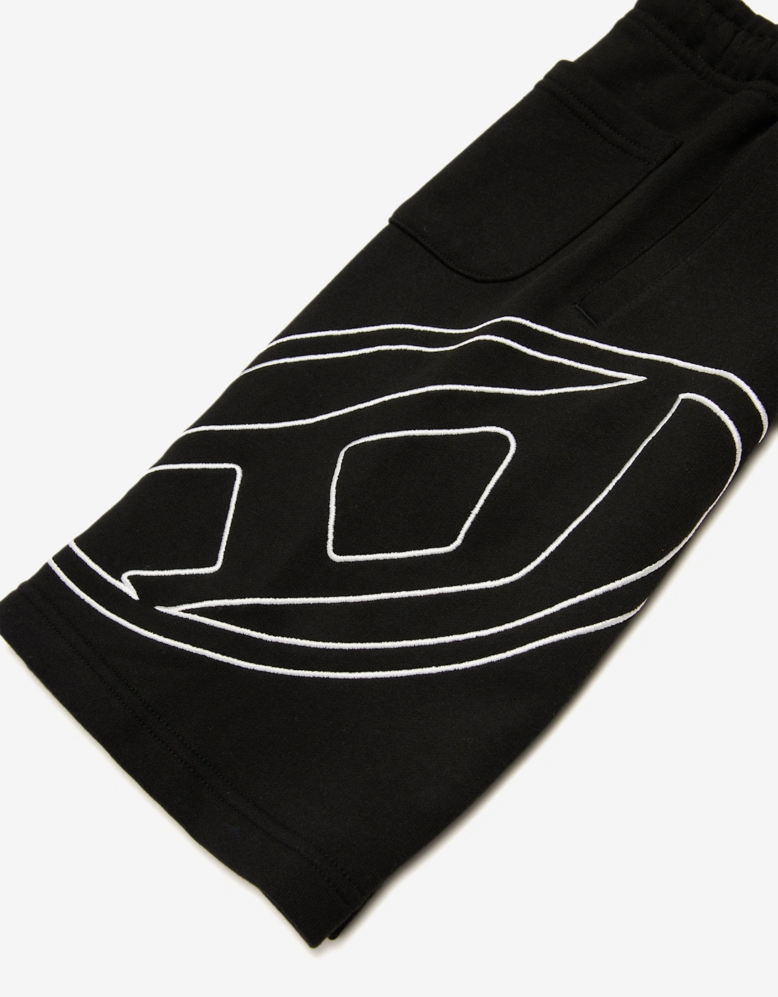 Boys Oval D Logo Sweat Shorts in Black