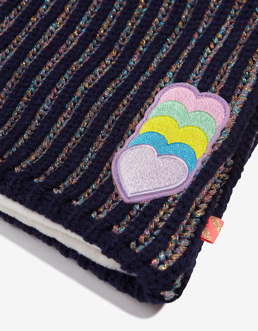 Billieblush Girls Hearts Snood in Navy
