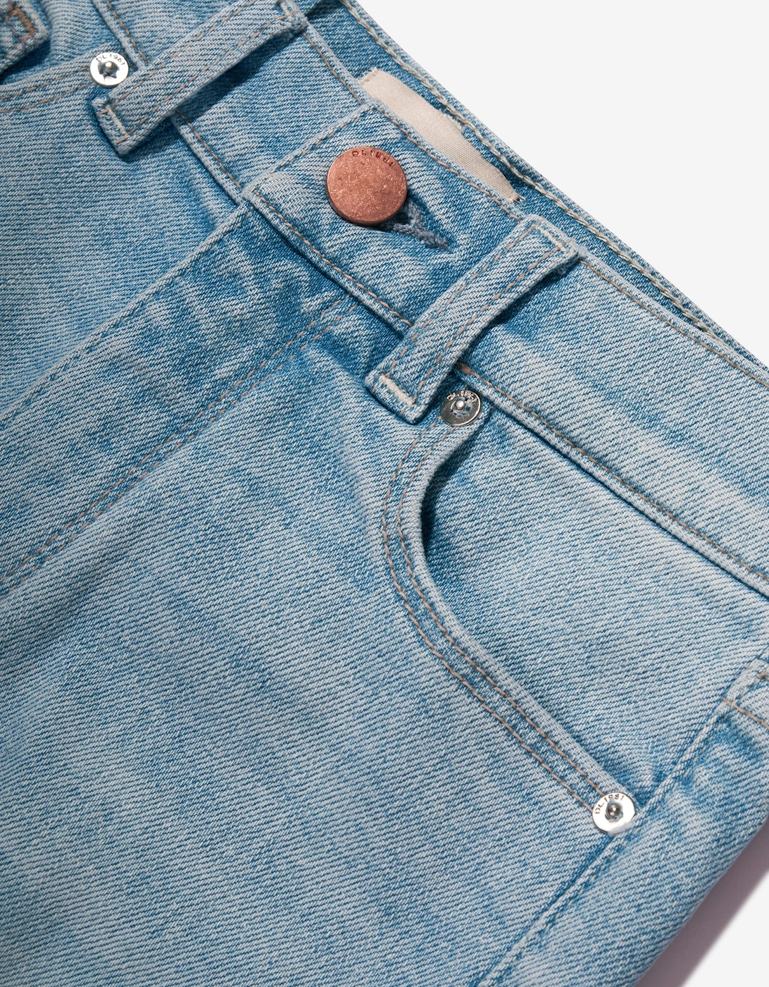 Girls Lucy High Rise Shorts in Blue