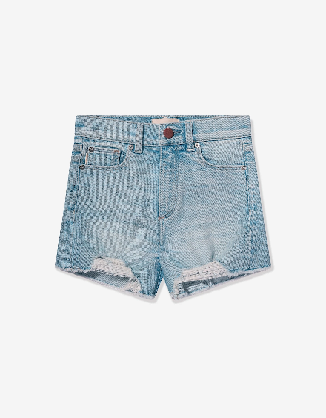Girls Lucy High Rise Shorts in Blue, 5 of 4