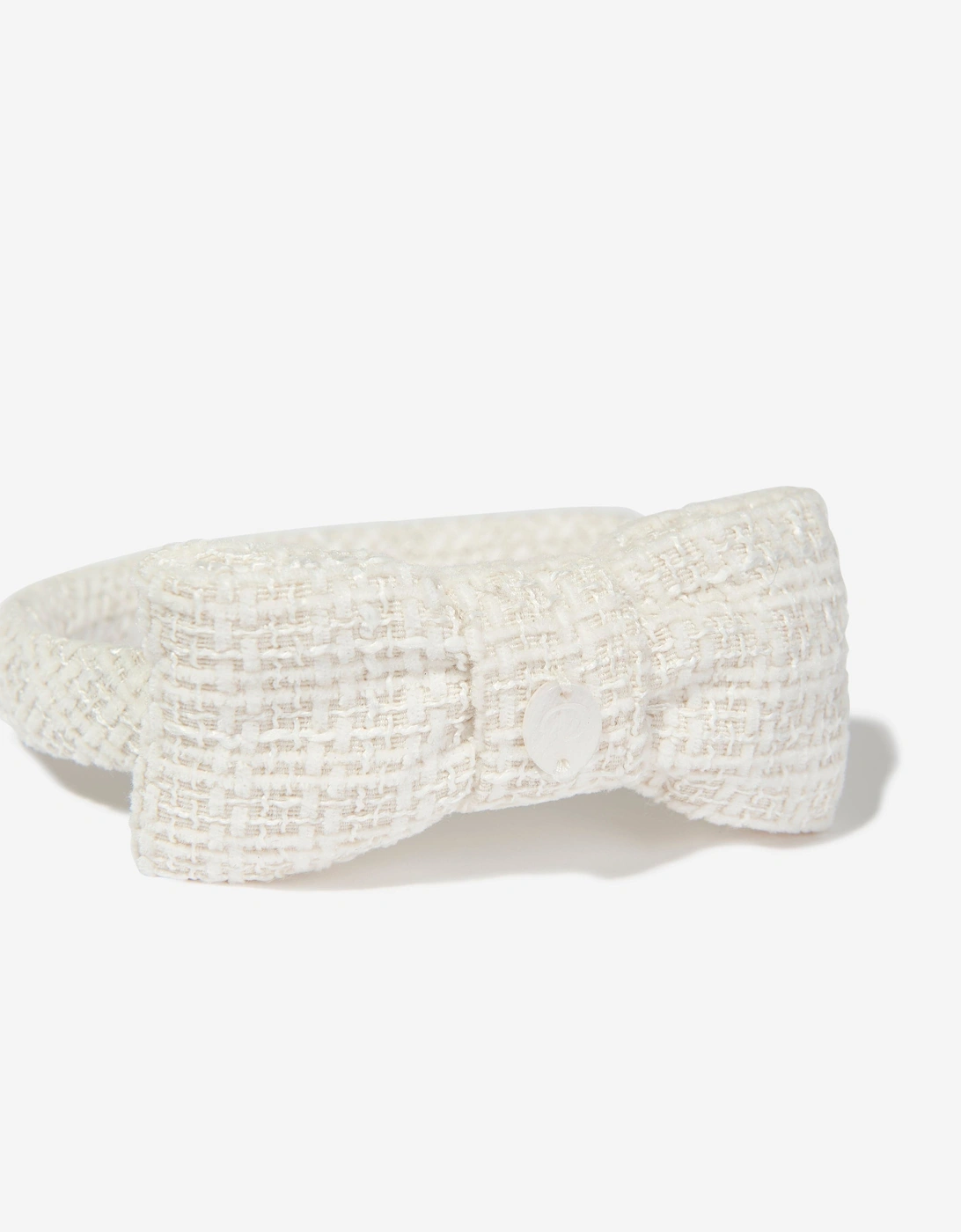 Girls Special Occasion Bow Headband in White