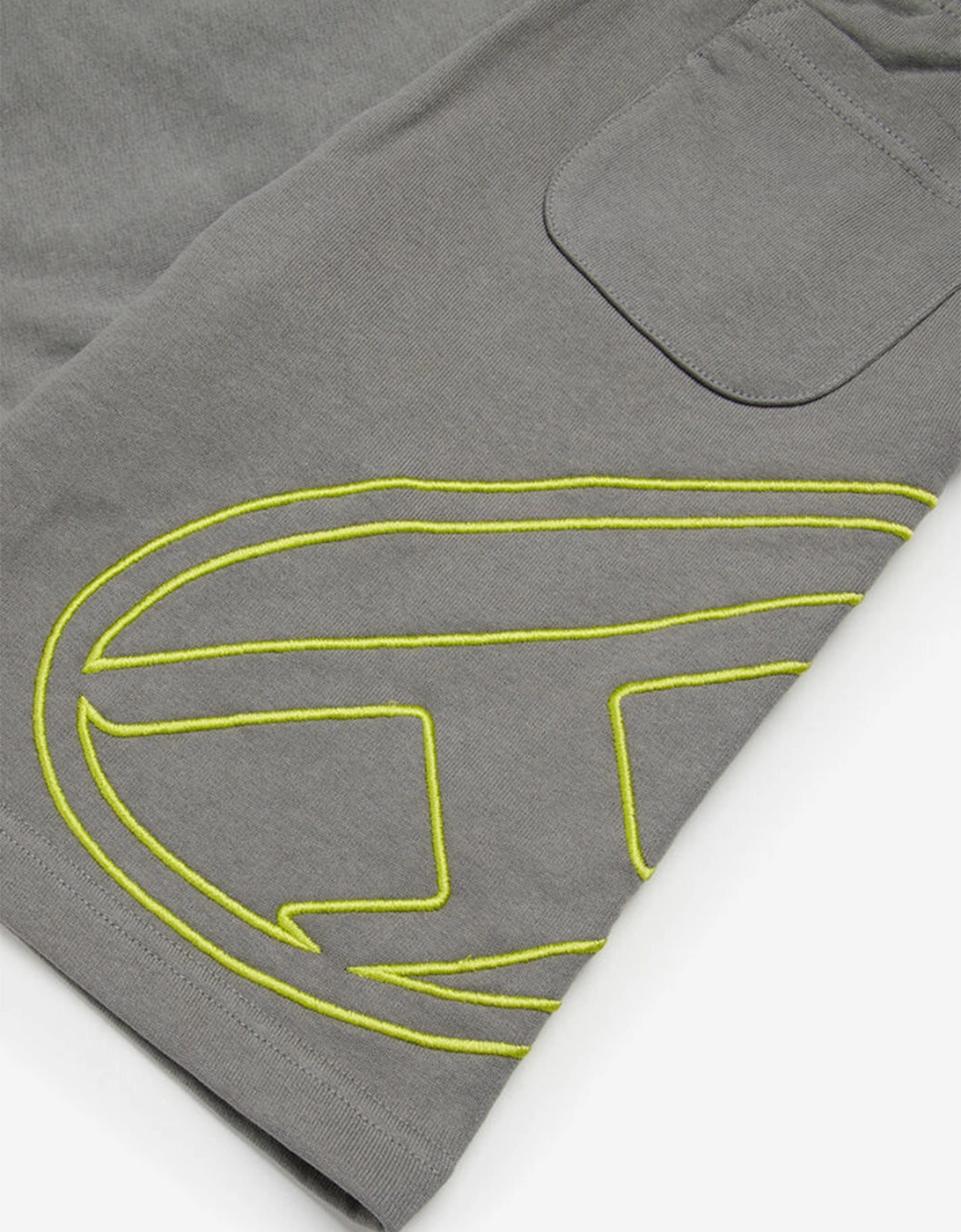 Boys Oval D Logo Sweat Shorts in Grey