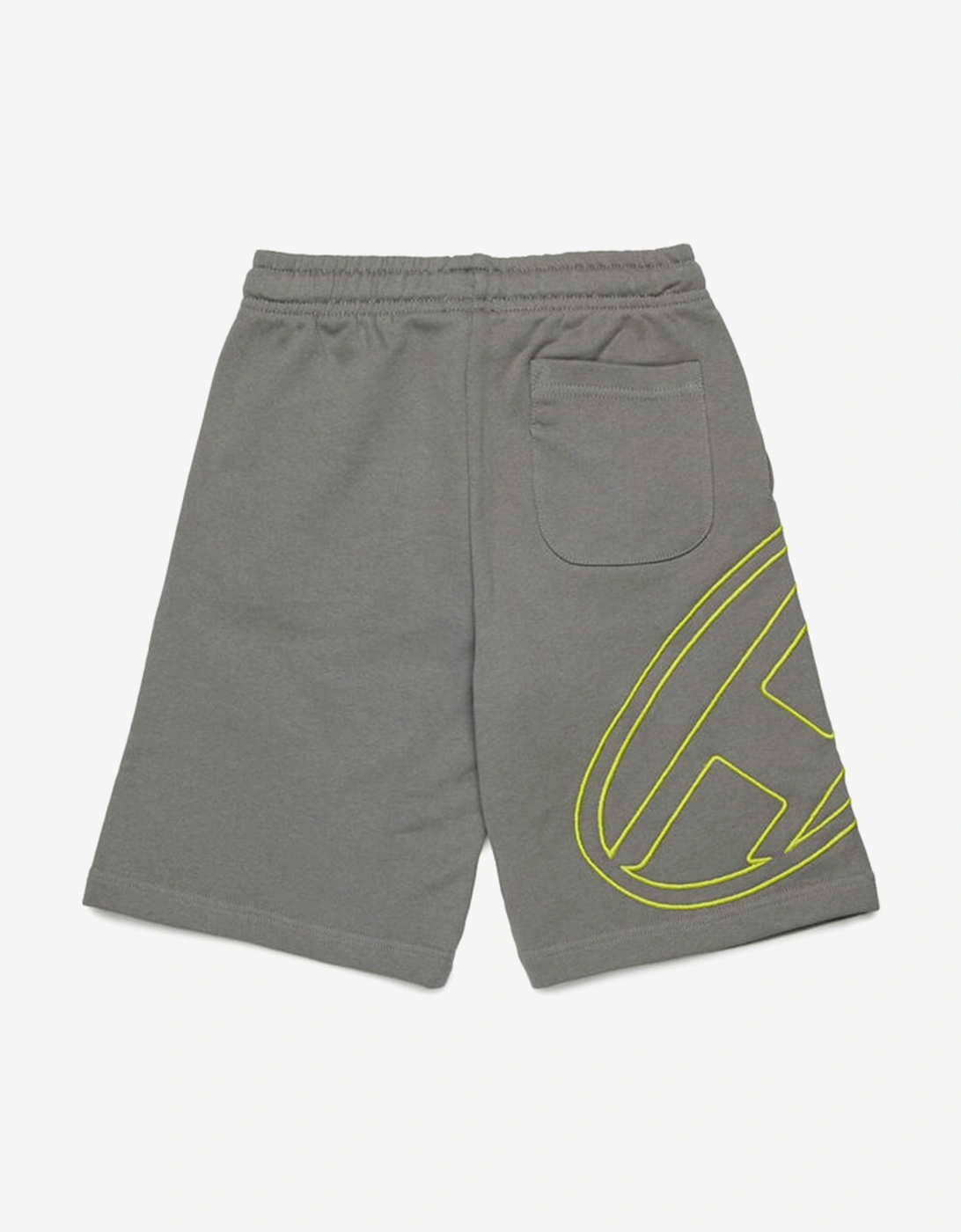 Boys Oval D Logo Sweat Shorts in Grey