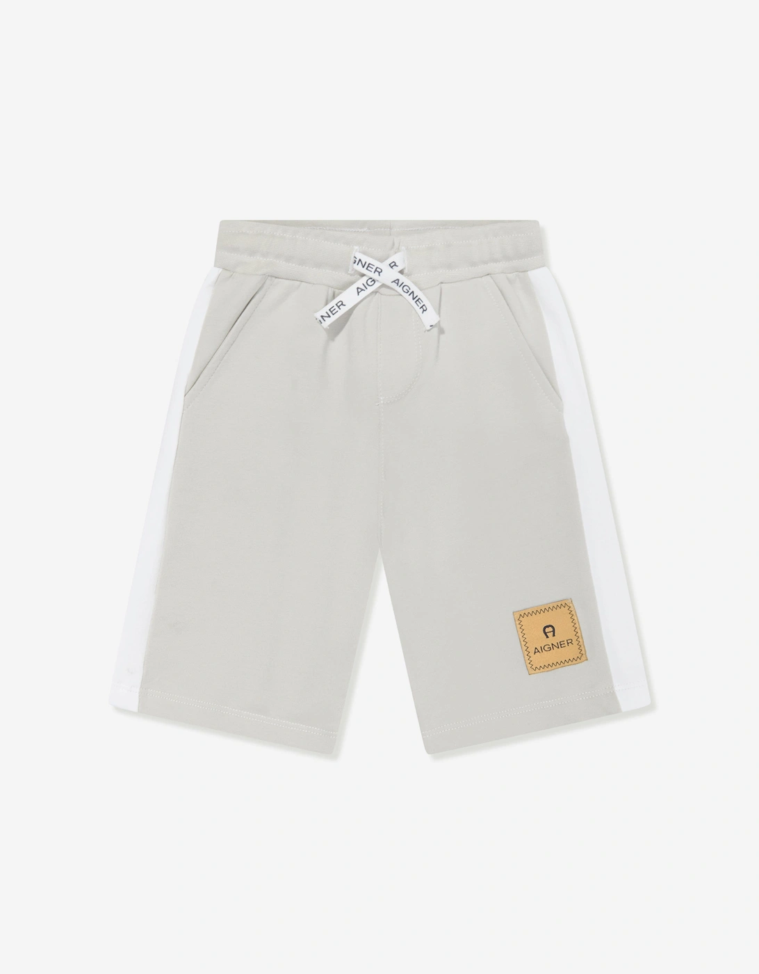 Baby Boys Logo Bermuda Shorts in Grey, 5 of 4