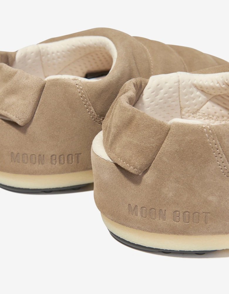 Kids Suede Sandals in Beige