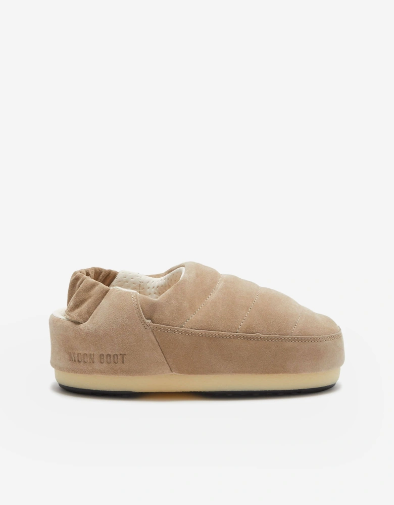 Kids Suede Sandals in Beige