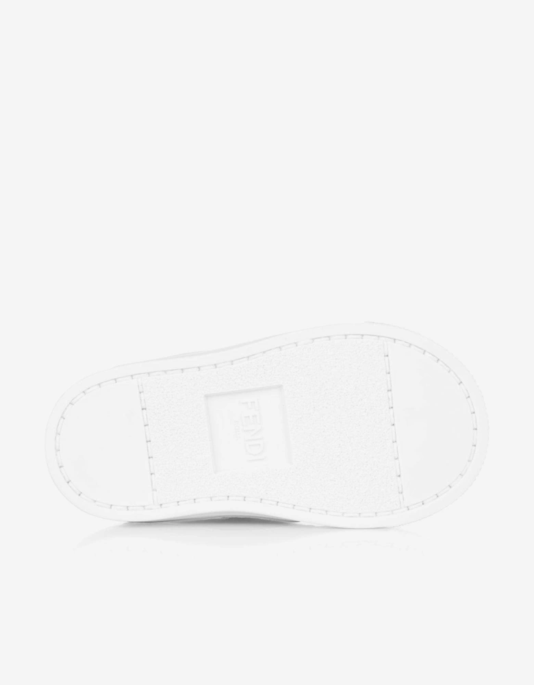 Leather FF Logo Strap Trainers