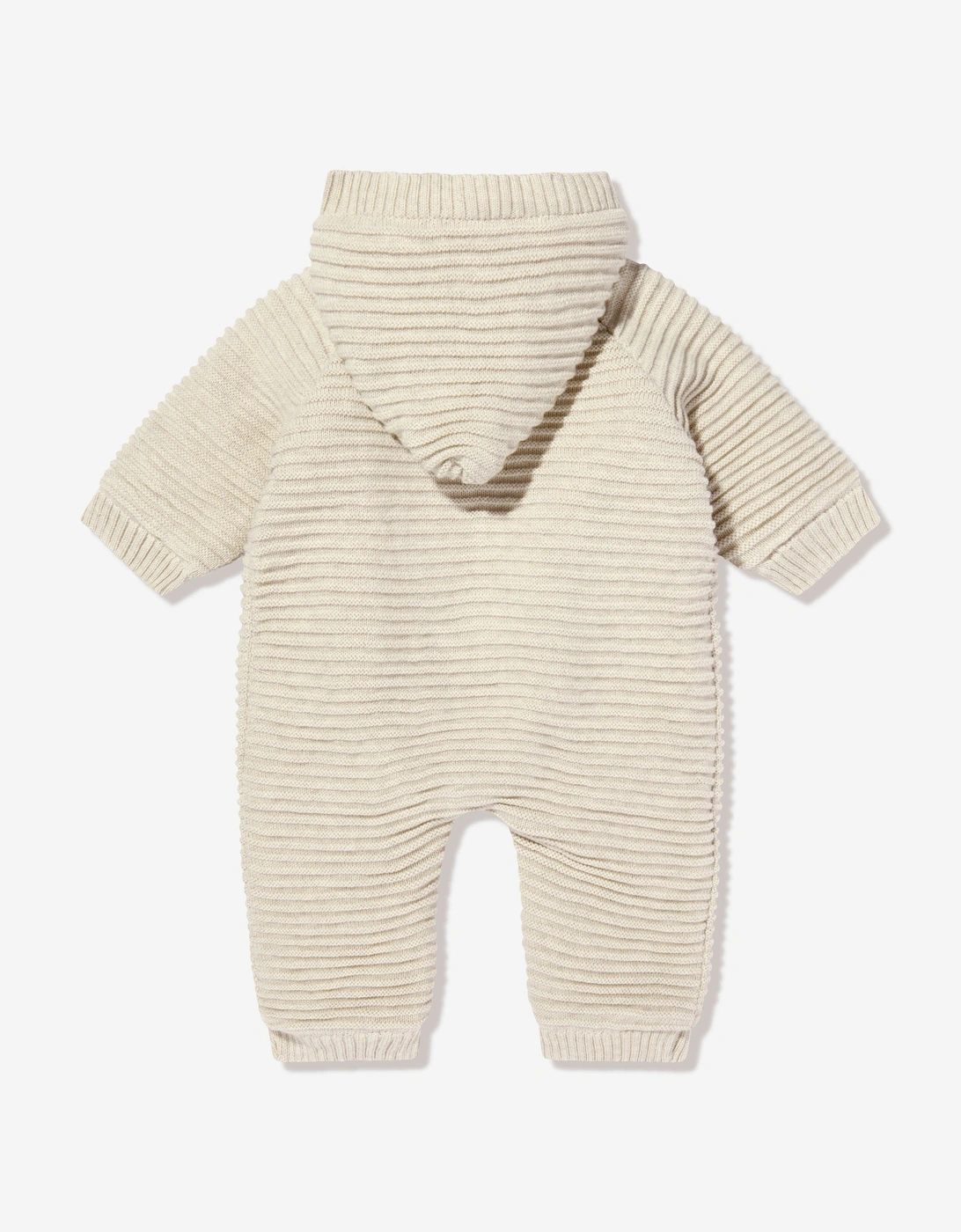 Baby Knitted Pramsuit in Beige