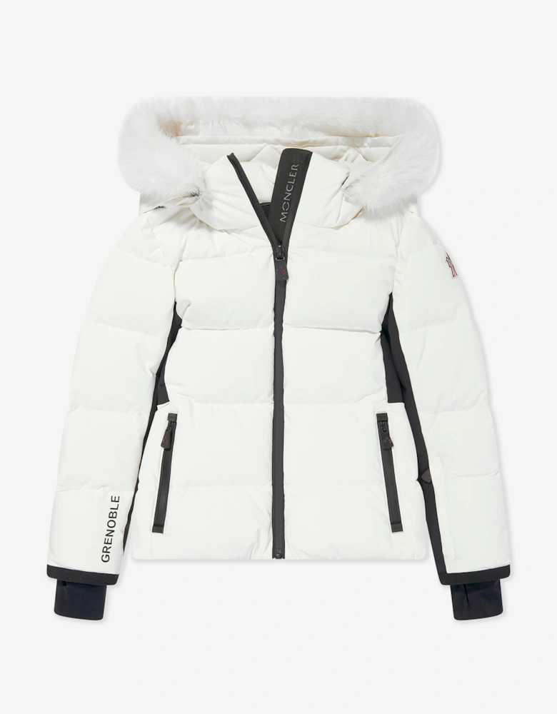 Enfant Girls Grenoble Down Padded New Guyane Jacket in White
