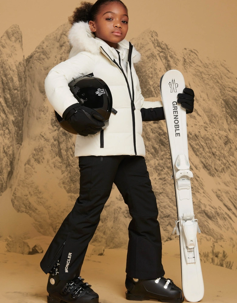 Enfant Girls Grenoble Down Padded New Guyane Jacket in White