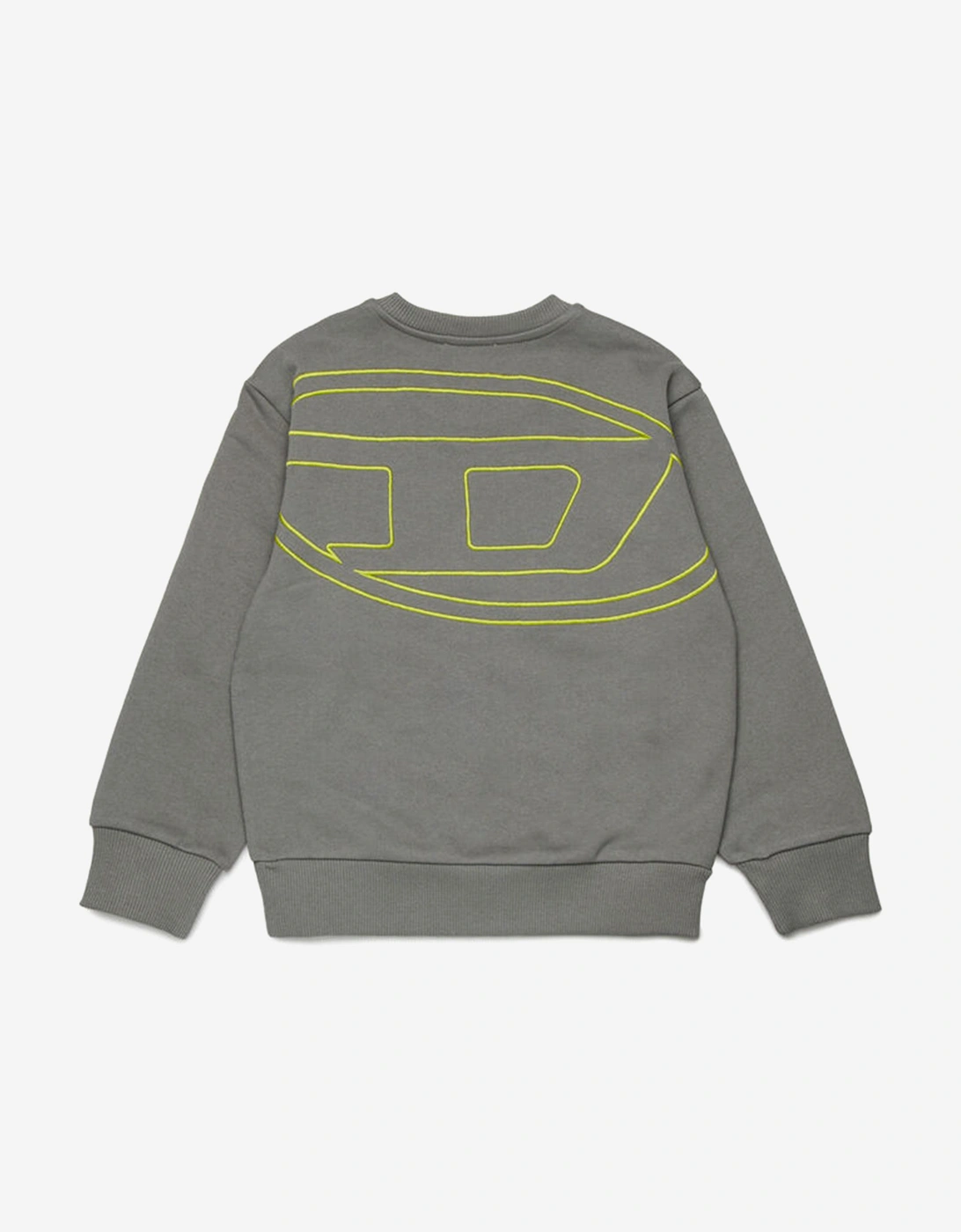 Boys Oval D Logo Sweatshirt in Grey