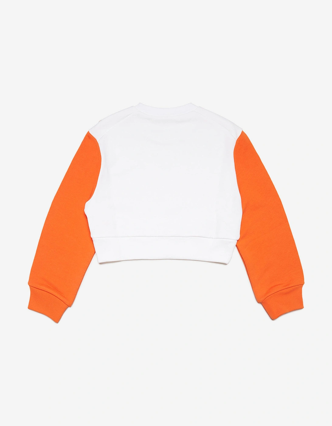 Girls Embellished Flower Sweatshirt in White