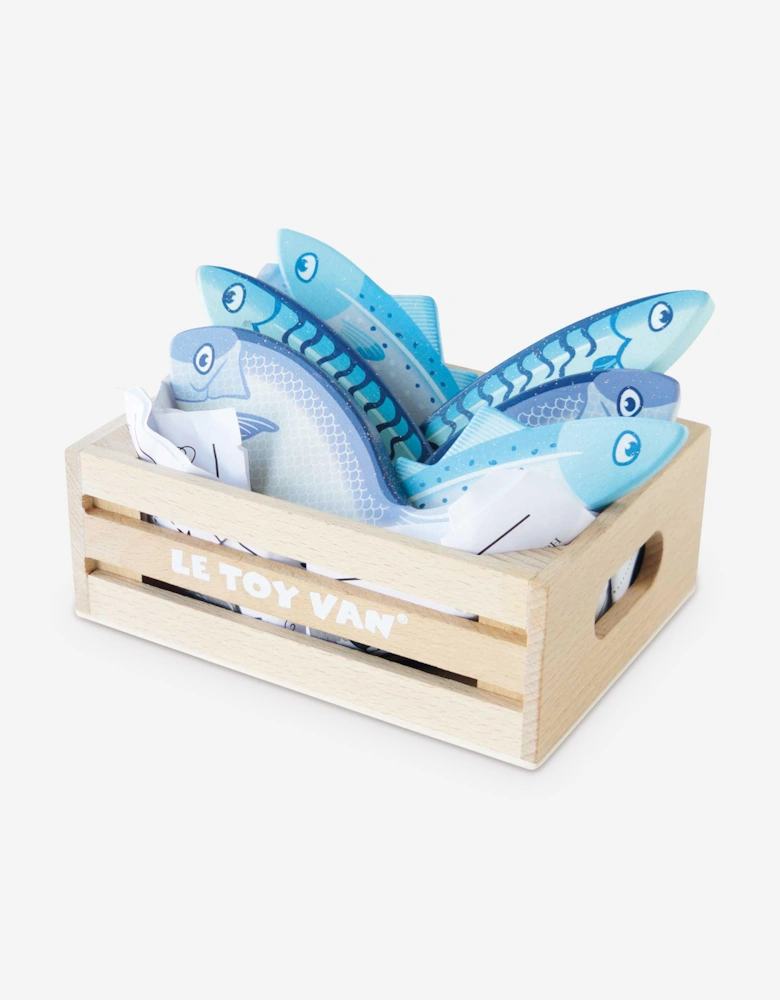Market Fish Wooden Play Food Crate-7 Piece (W:160 D:118 H:60mm)