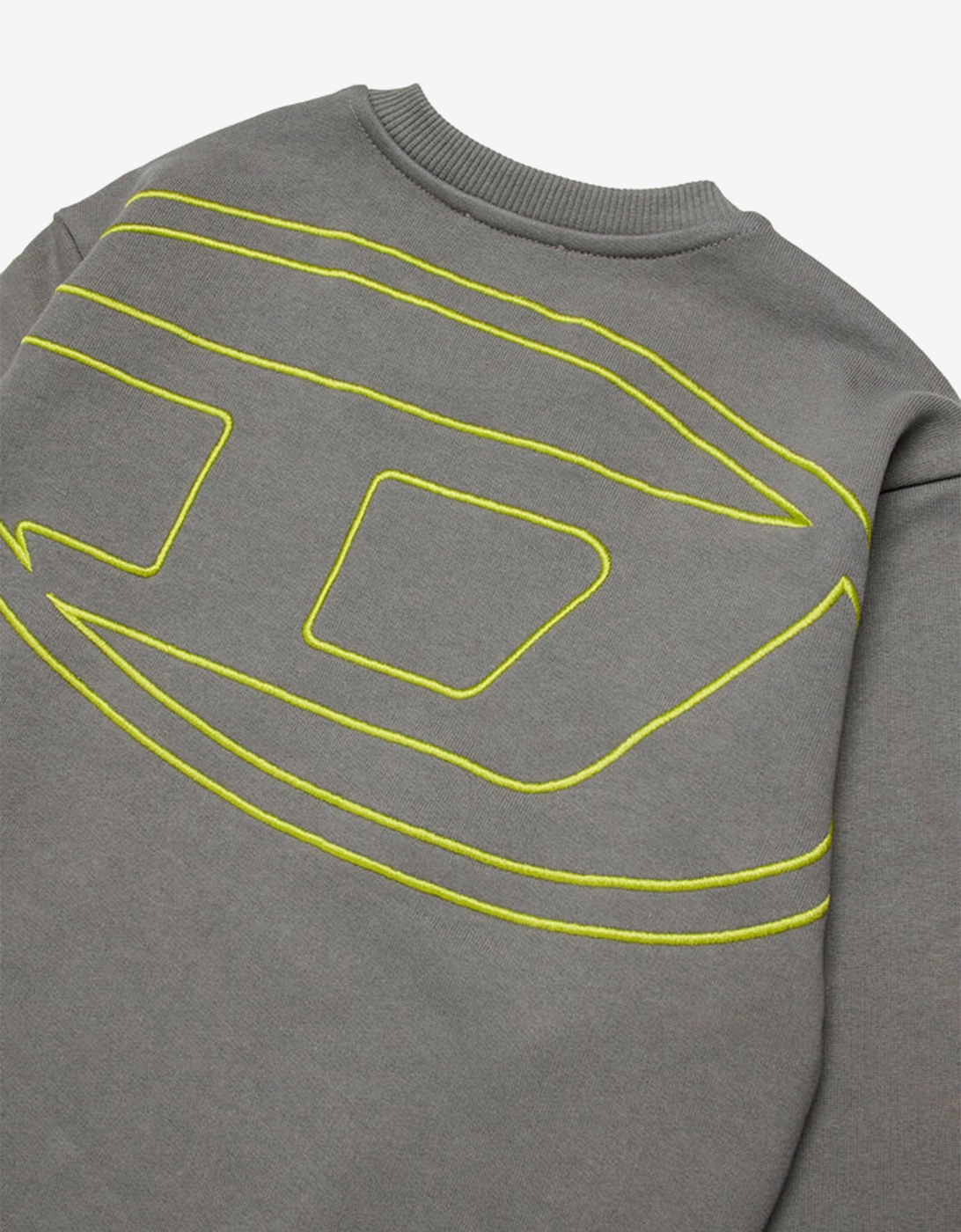 Boys Oval D Logo Sweatshirt in Grey