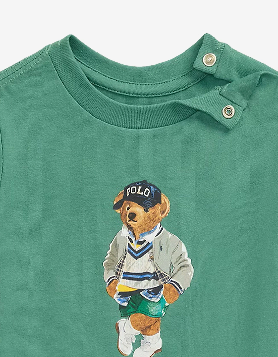 Baby Boys Polo Bear T-Shirt in Green