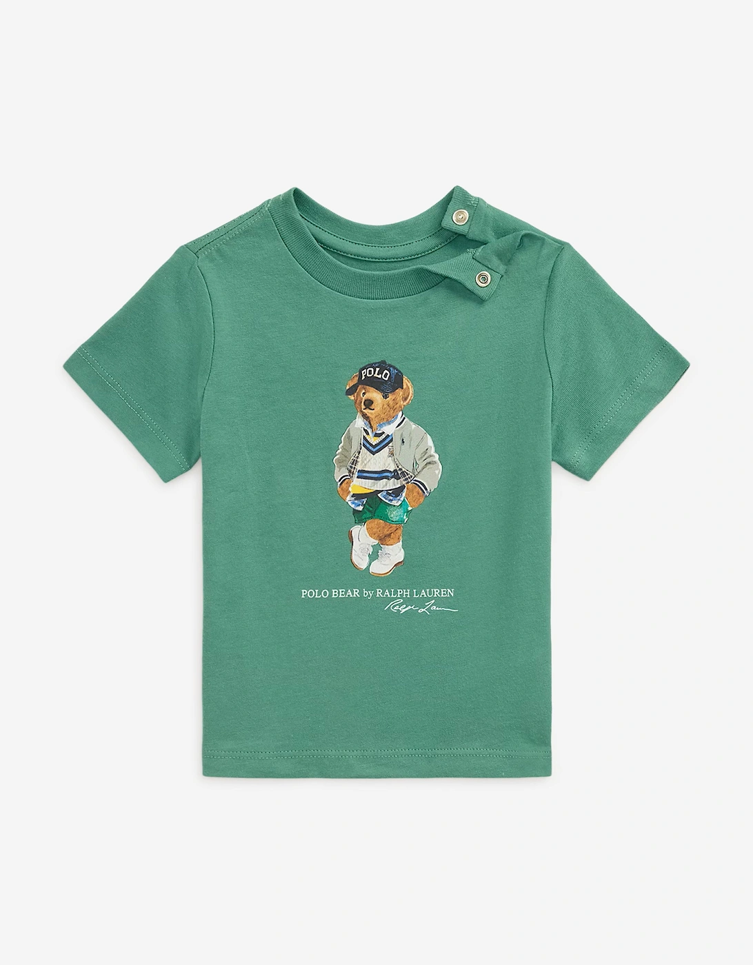 Baby Boys Polo Bear T-Shirt in Green, 5 of 4