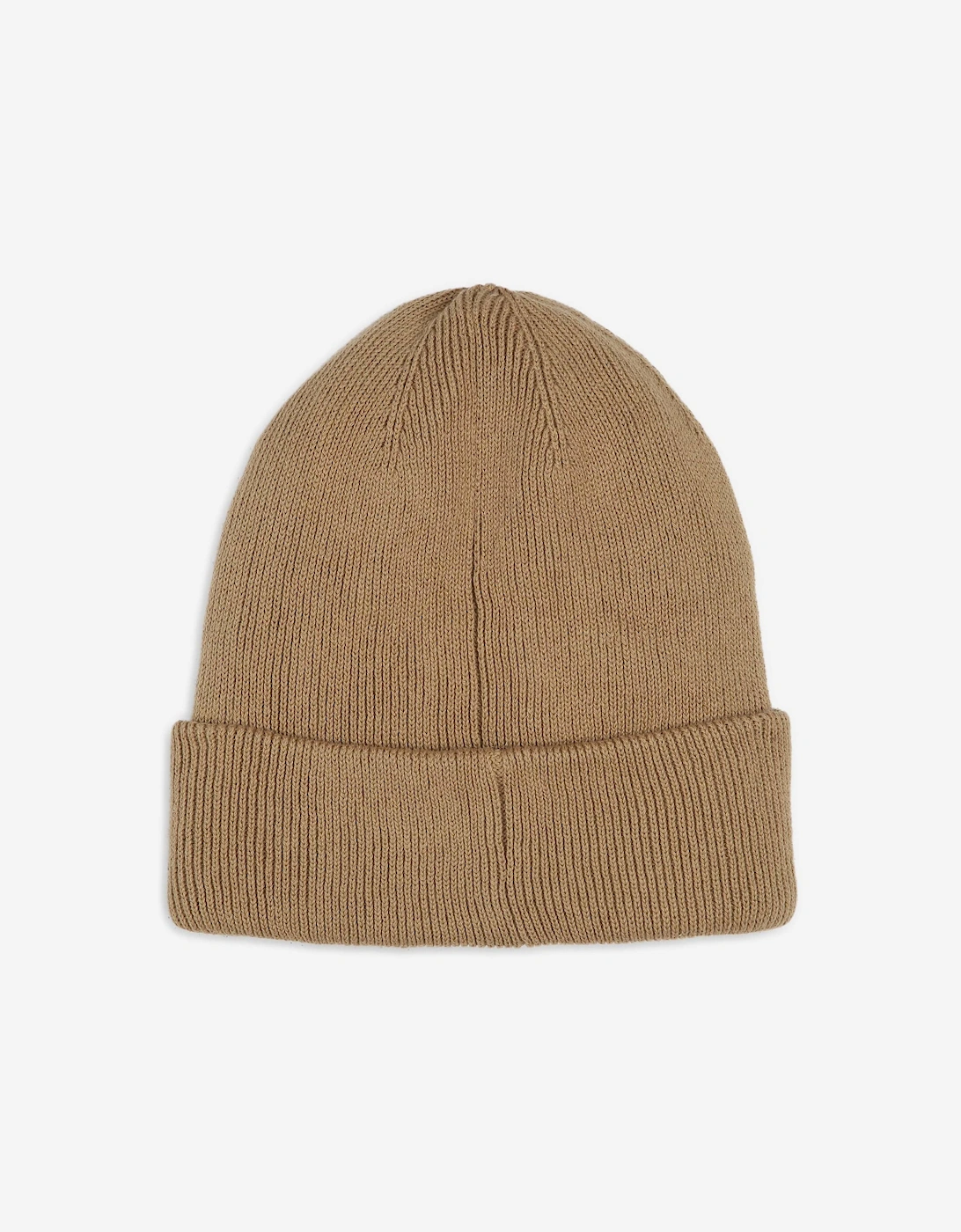 BOSS Boys Knitted Logo Beanie Hat in Brown