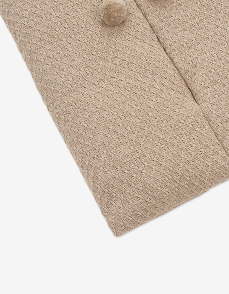 Baby Cotton and Cashmere Knitted Nest in Beige (80cm)