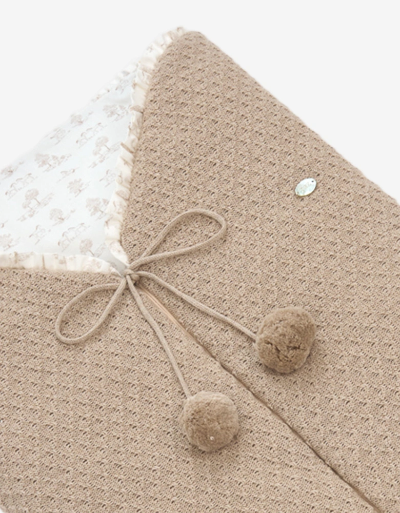 Baby Cotton and Cashmere Knitted Nest in Beige (80cm)