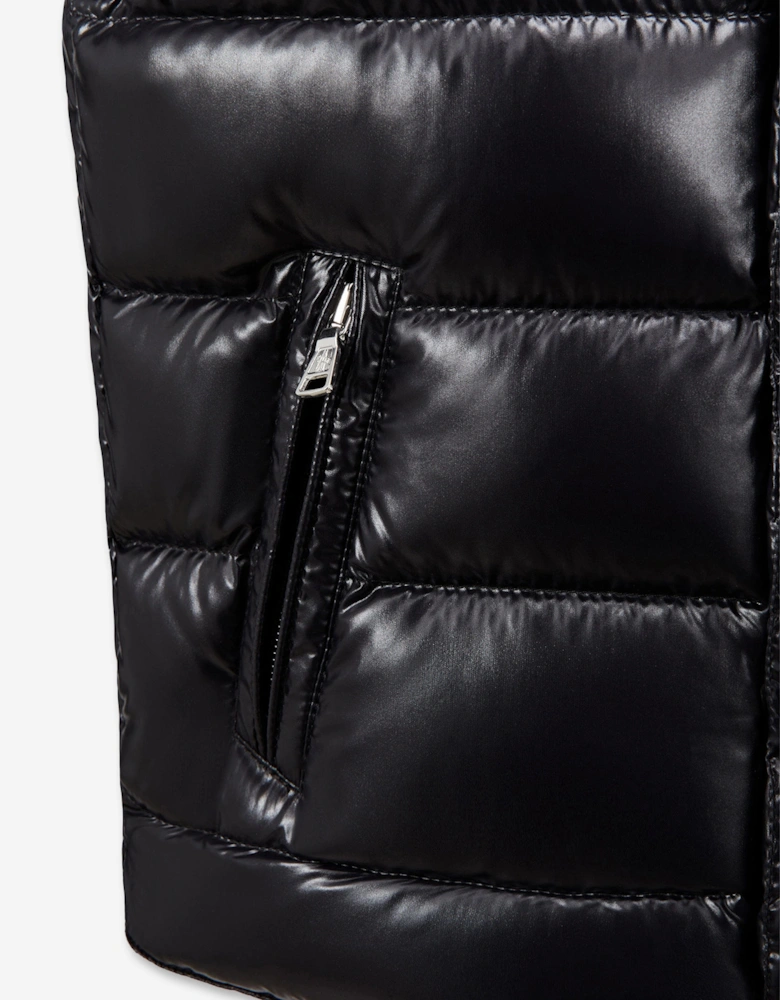 Kids Down Padded Tib Gilet in Black