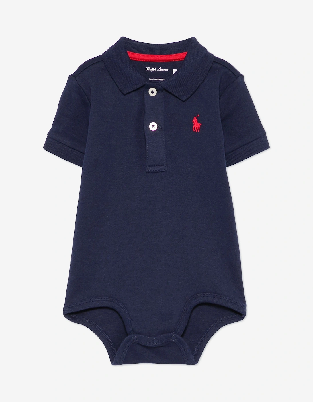 Baby Boys Logo Bodysuit in Navy, 6 of 5
