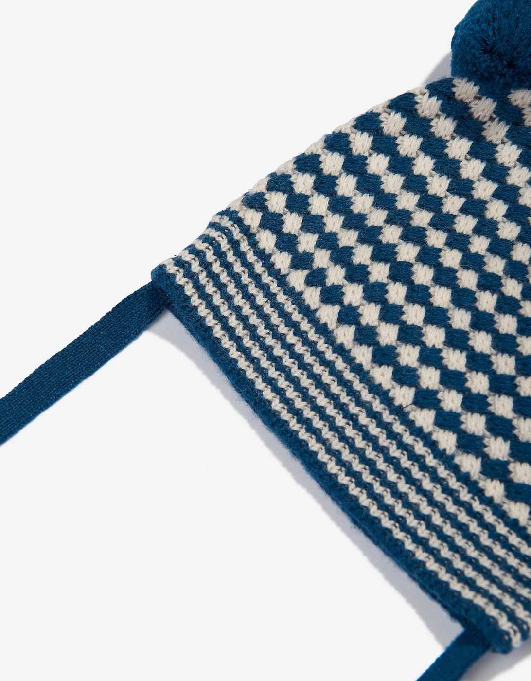 Boys Hazel Chunky Checker Hat in Blue