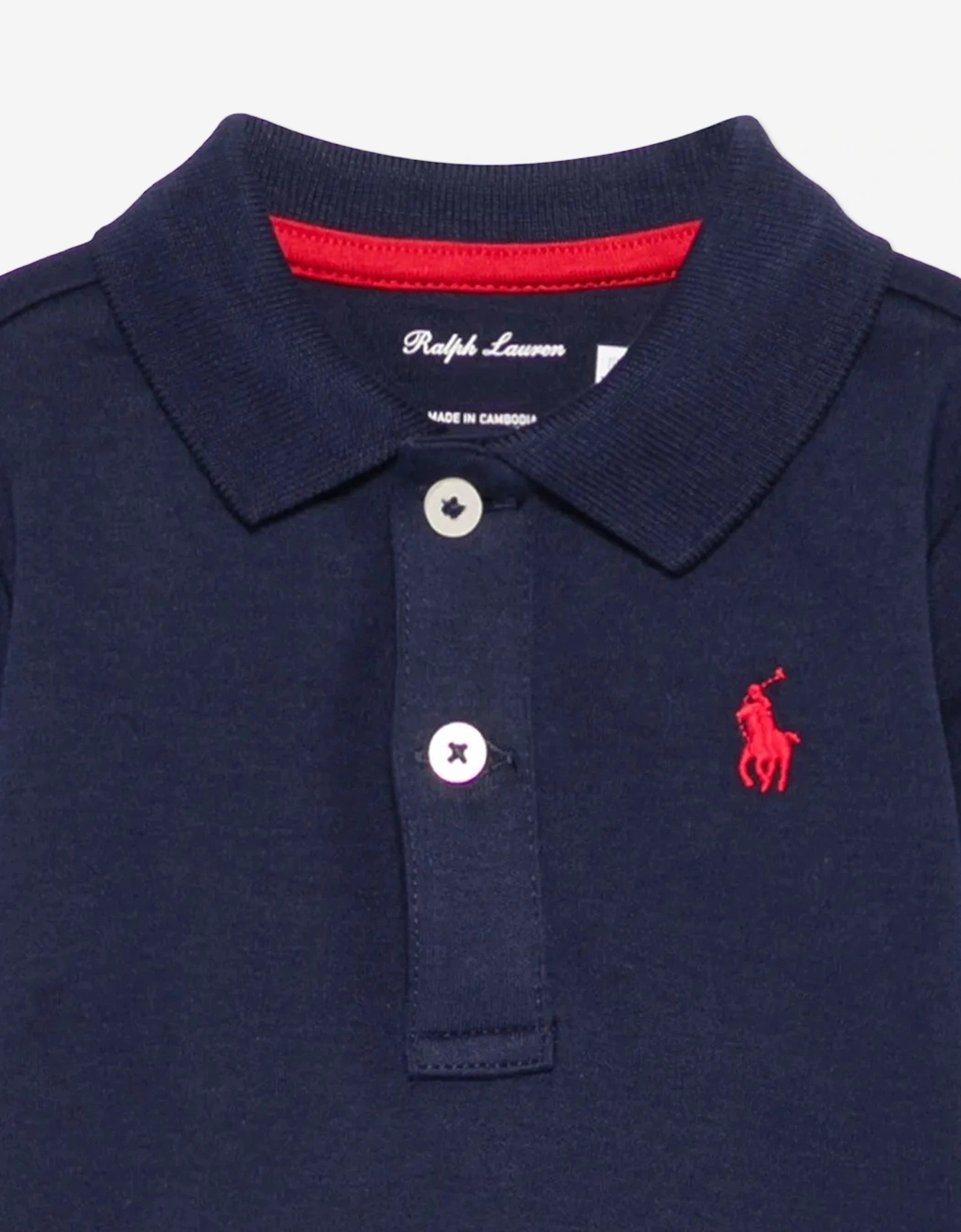 Baby Boys Logo Bodysuit in Navy