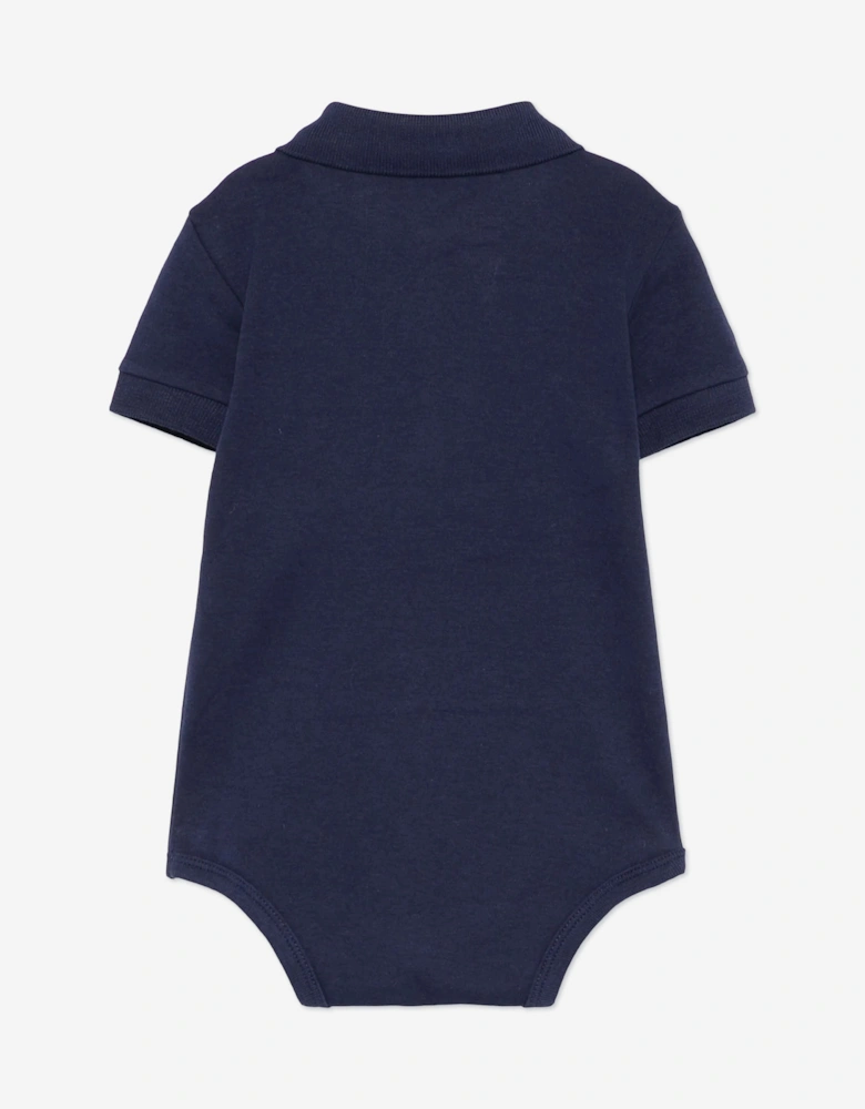 Baby Boys Logo Bodysuit in Navy