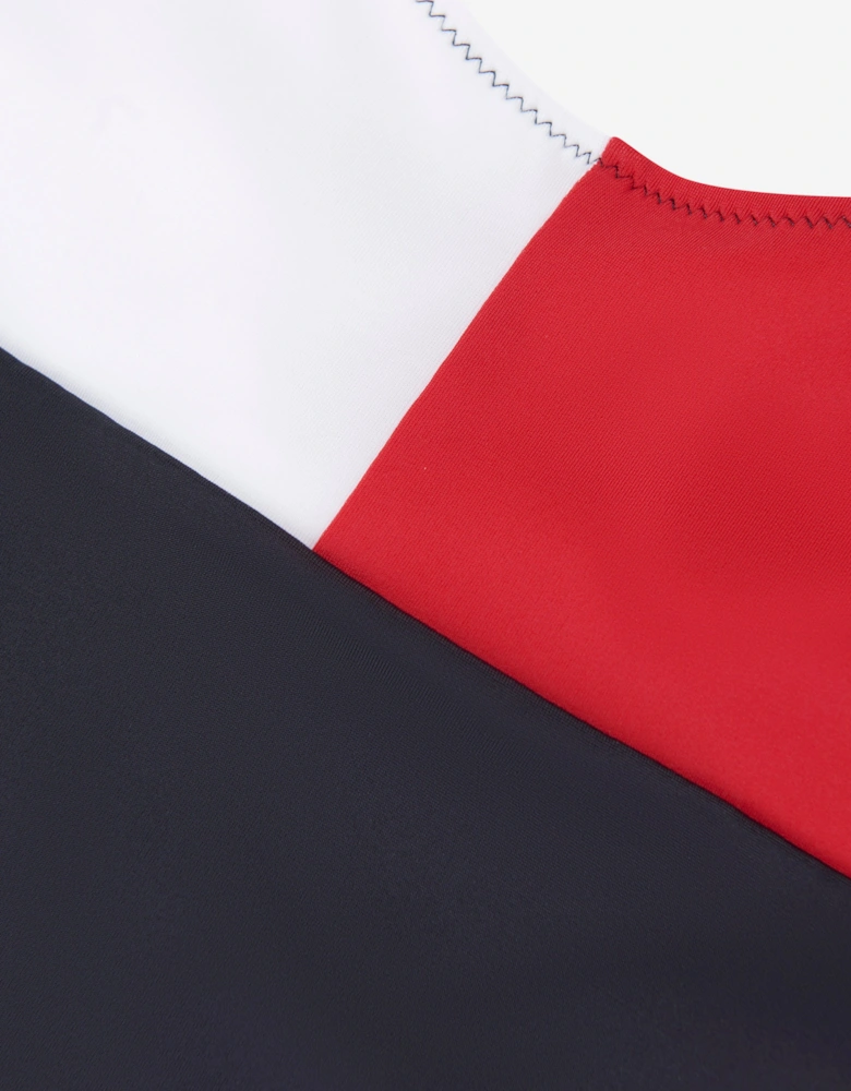 Girls Flag Swimsuit in Navy