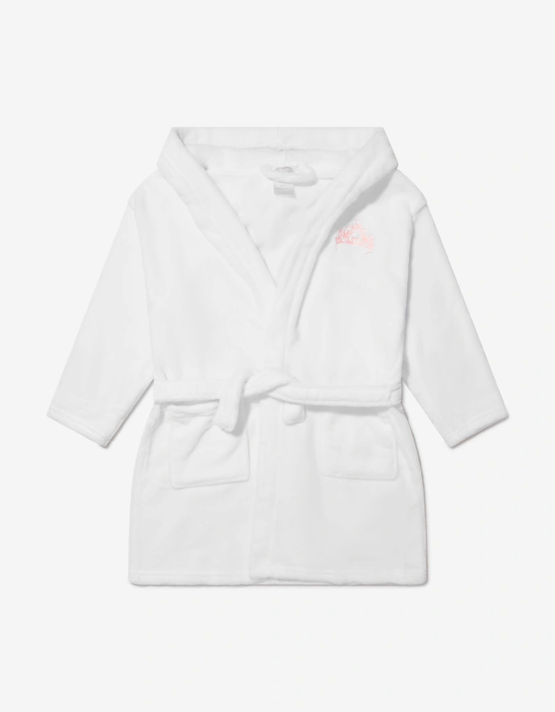 Girls Cotton Crown Bathrobe And Towel Set