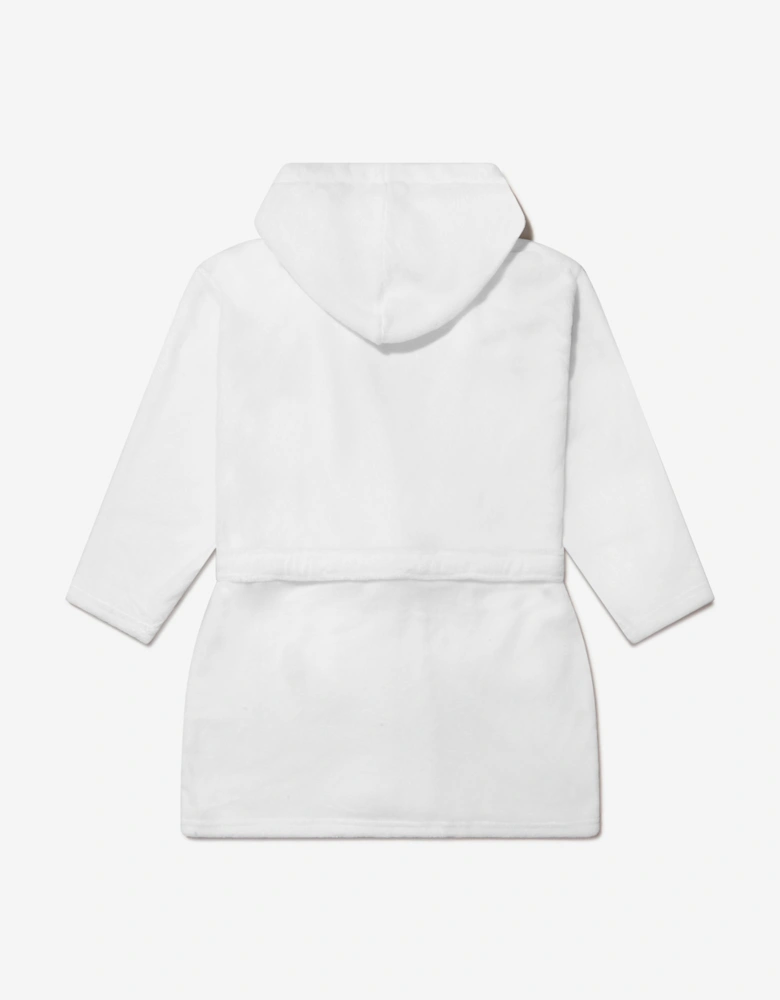Girls Cotton Crown Bathrobe And Towel Set