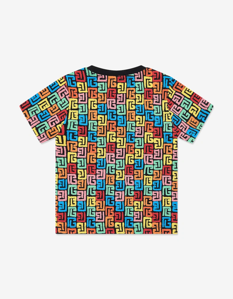 Kids Monogram Logo T-Shirt in Multicolour