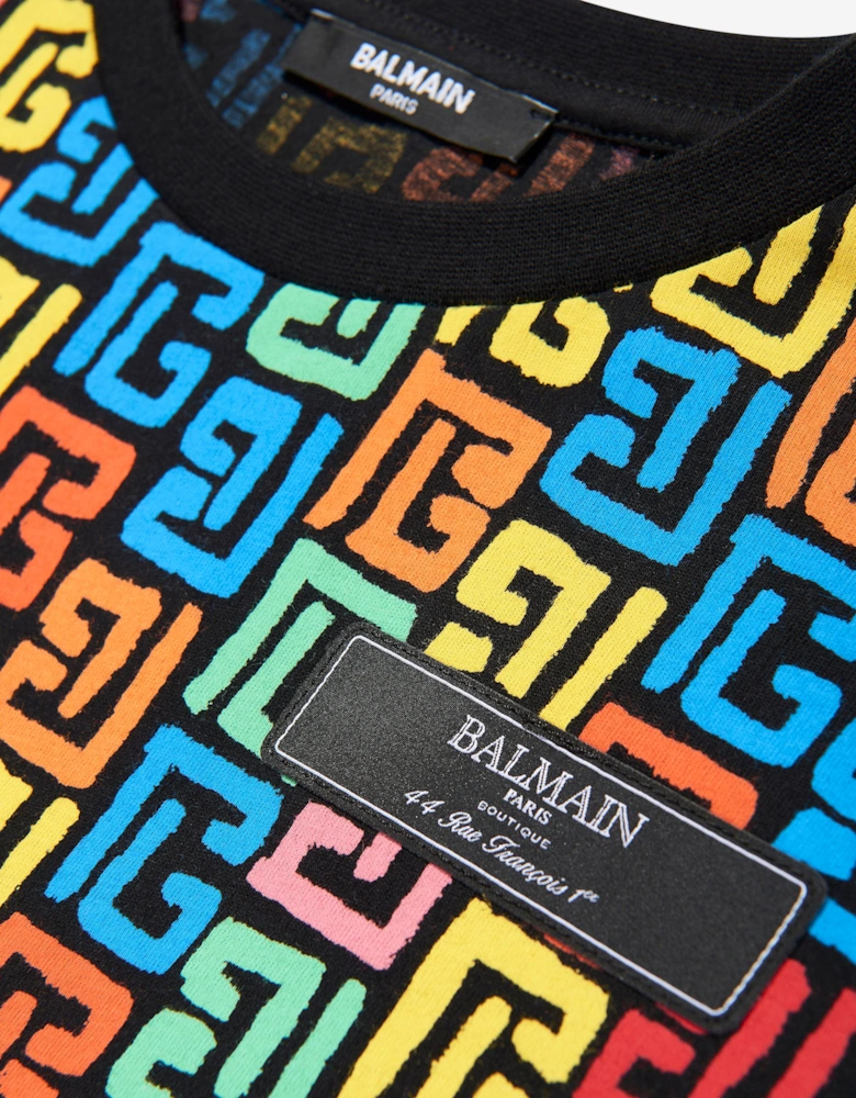 Kids Monogram Logo T-Shirt in Multicolour