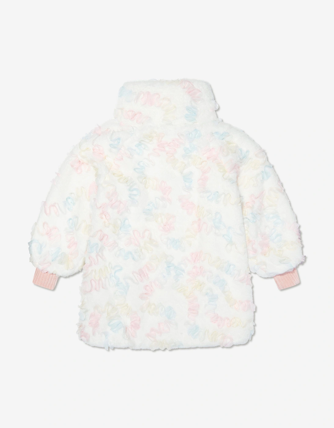 Angels Face Girls Oscars Pastel Fur Jacket in White