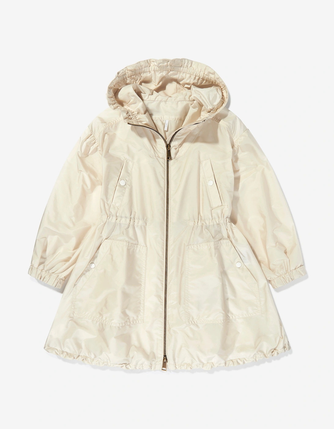 Girls Bessie Long Parka in Beige, 5 of 4