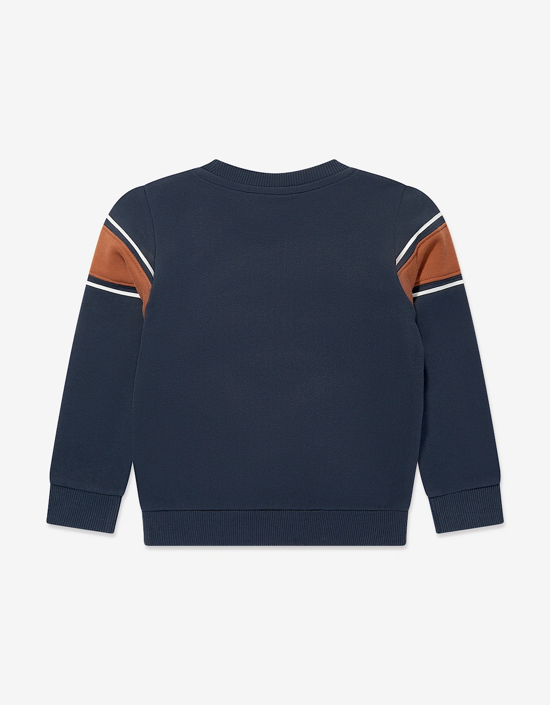 Boys Logo Print Sweatshirt in Navy