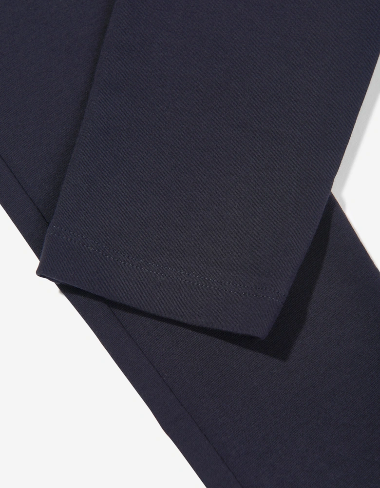 Girls Logo Leggings in Navy