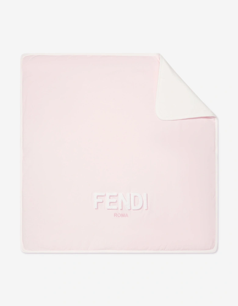 Baby Girls Logo Blanket in Pink (80cm)