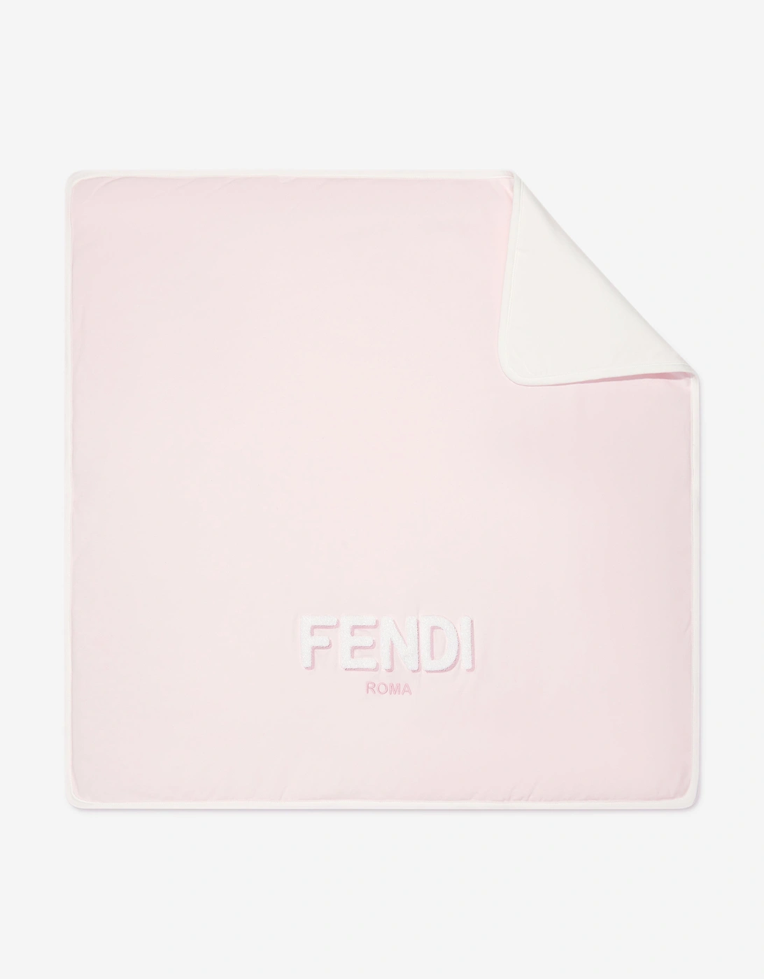 Girl's Fendi Baby Girls Logo Blanket in Pink (80cm) - Size: ONE size,