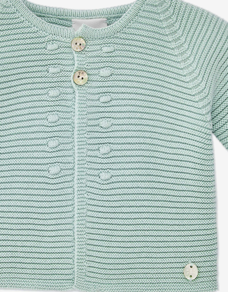 Baby Knitted Cardigan in Green