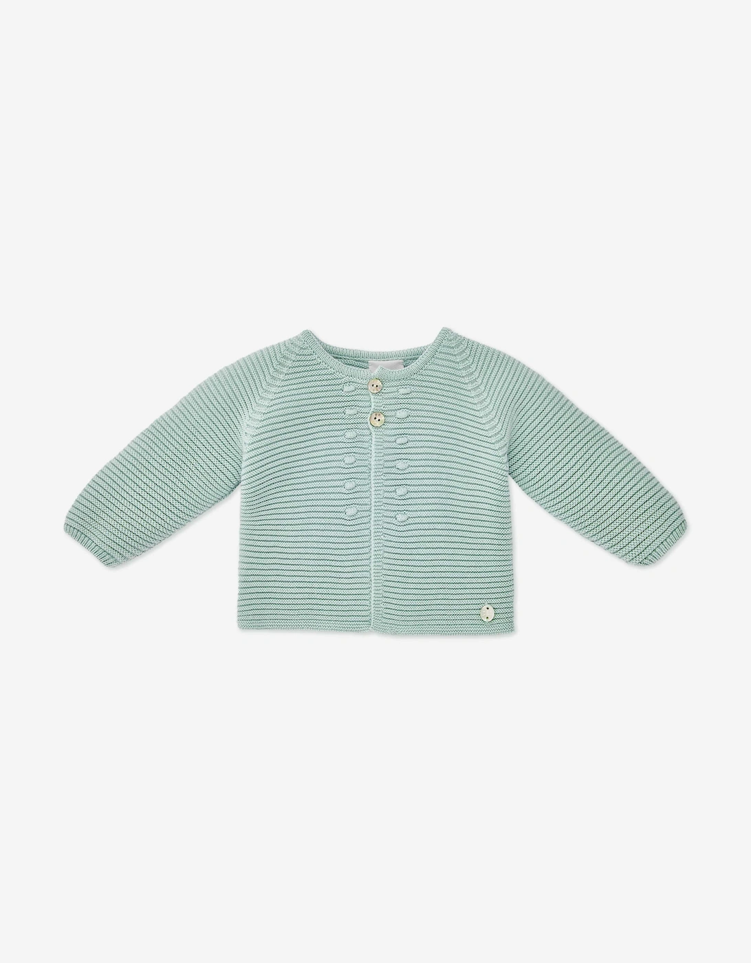 Baby Knitted Cardigan in Green, 5 of 4