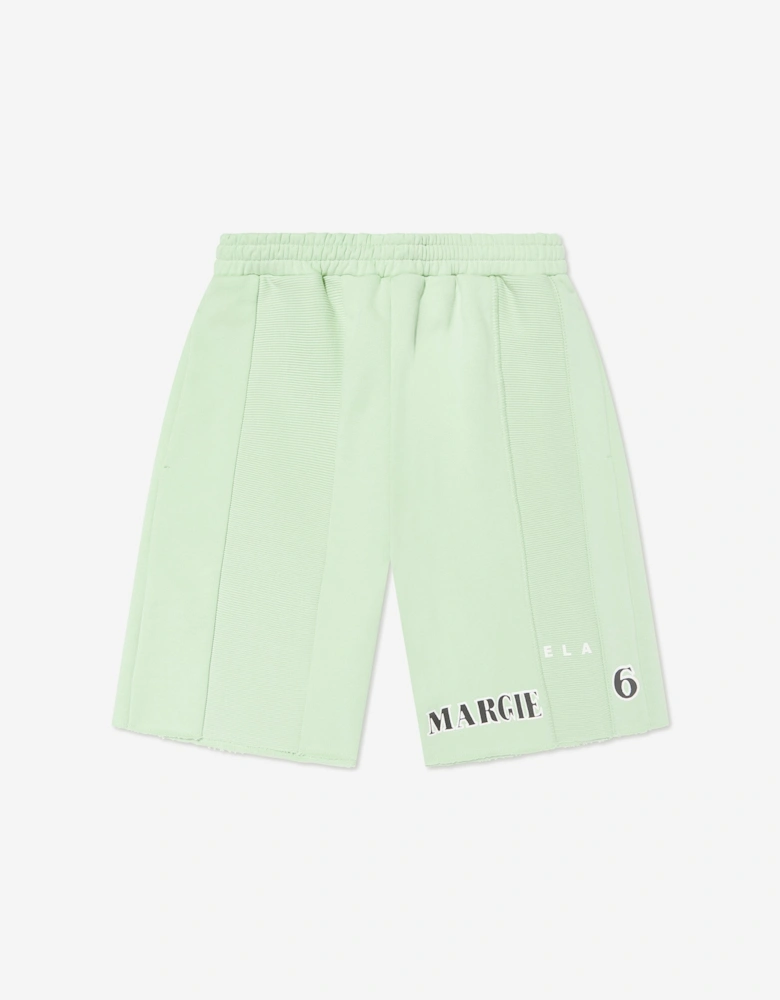 MM6 Kids Logo Shorts in Green