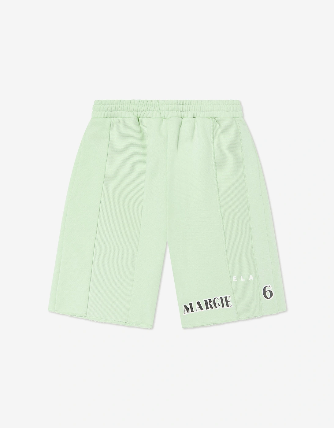 MM6 Kids Logo Shorts in Green, 6 of 5