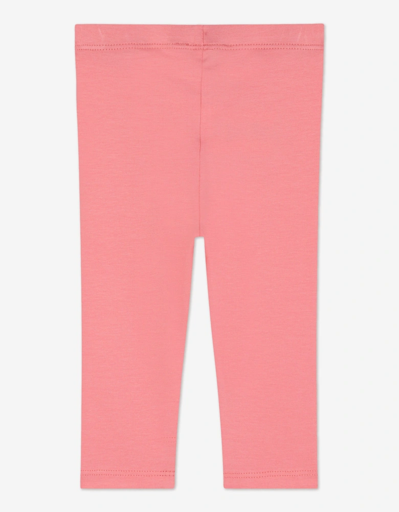 Baby Girls Logo Leggings in Pink
