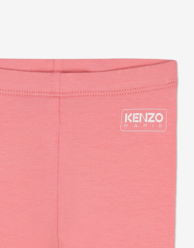 Baby Girls Logo Leggings in Pink