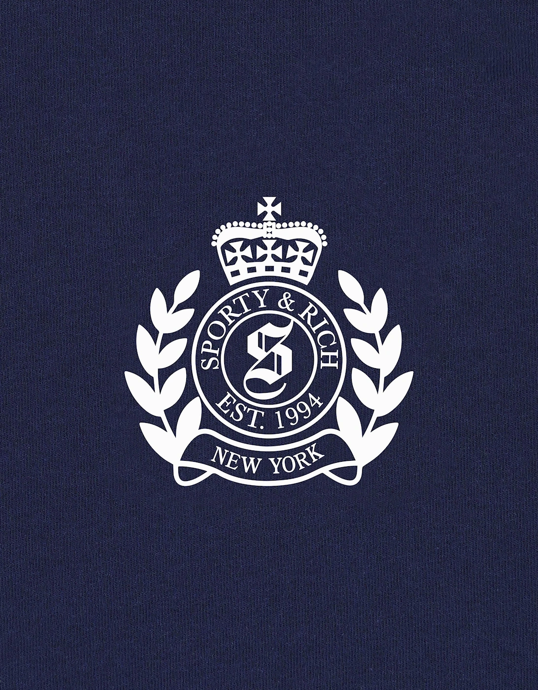 Kids H&W Crest Hoodie in Navy