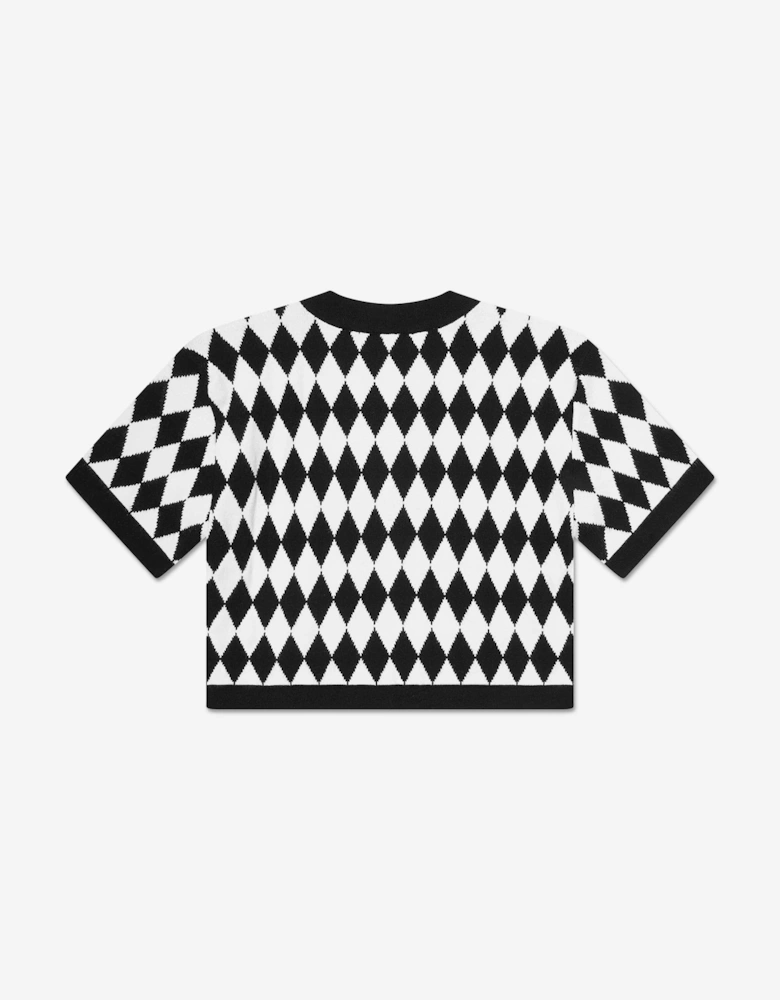Girls Knitted Top in Black