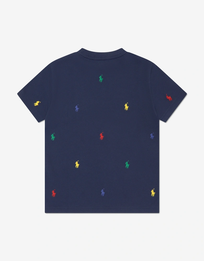 Boys Logo T-Shirt in Navy