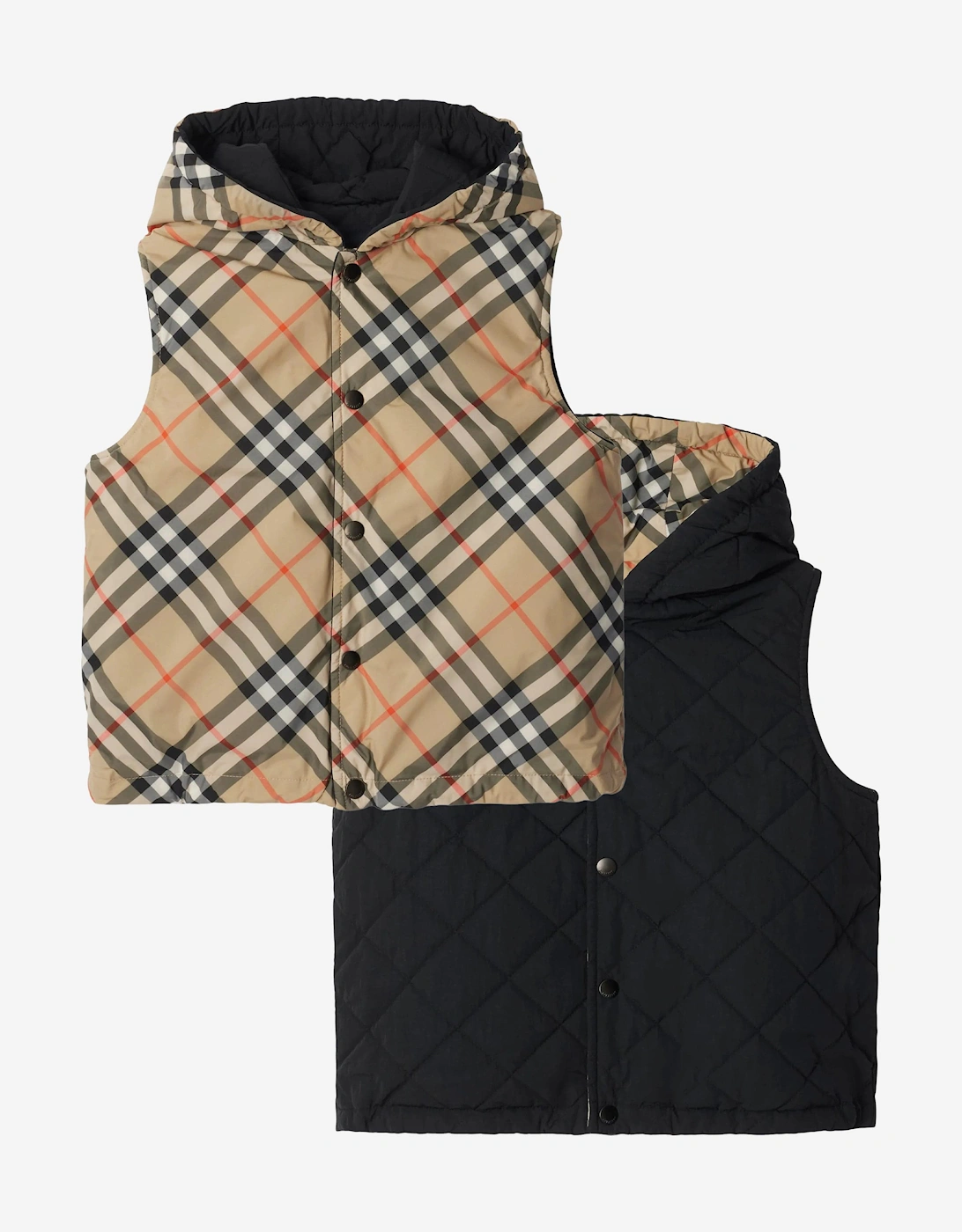 Kids Reversible Slade Gilet in Beige, 7 of 6