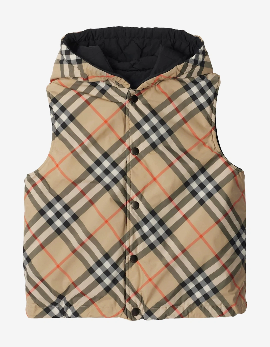 Kids Reversible Slade Gilet in Beige